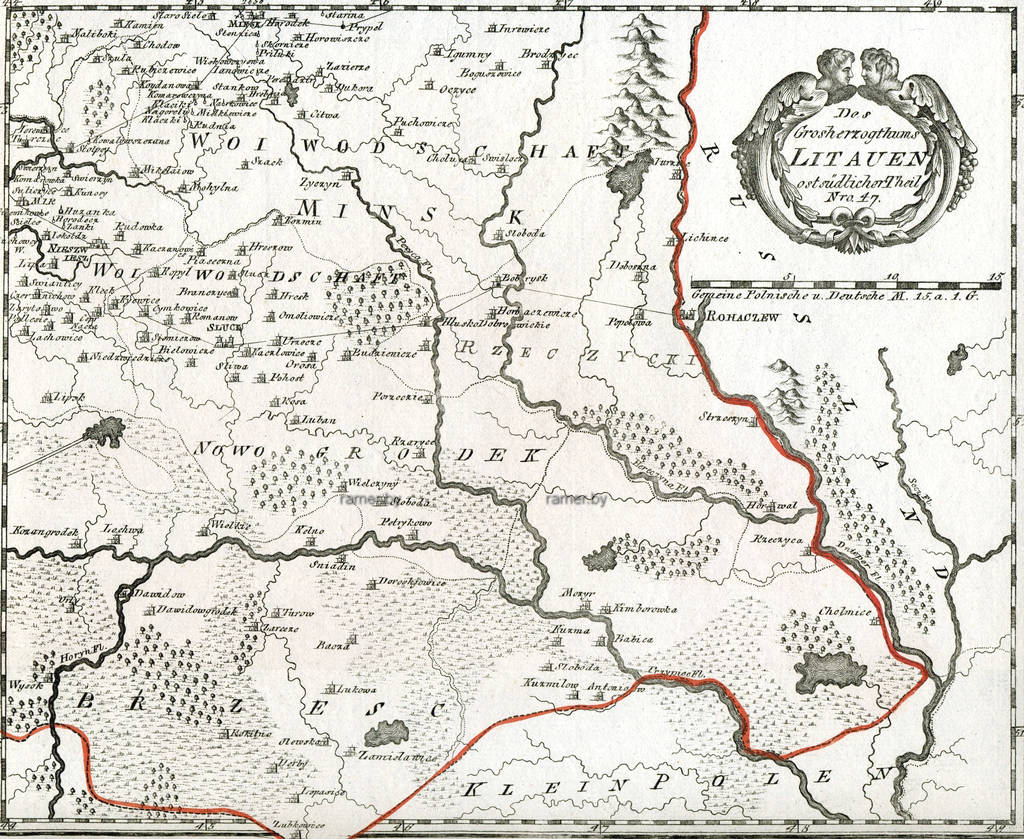 Старая карта белоруссии 16 17 веках